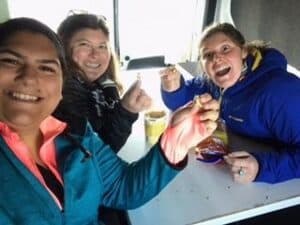 Campervanners in Iceland