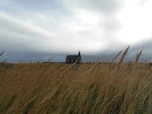 Countryside church southeast Iceland Countryside church