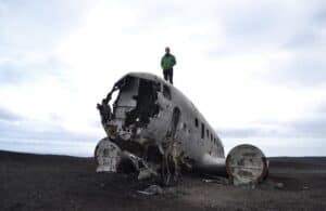 Crashed Douglas Iceland