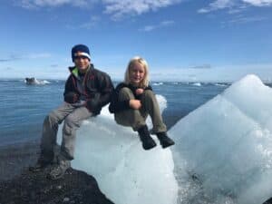 Crystal beach in Iceland