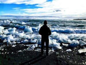 Diamond beach in south Iceland