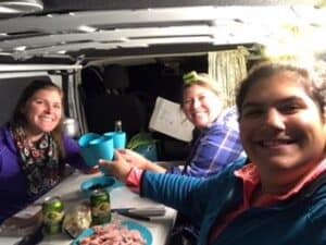 Dinner time in the Camper