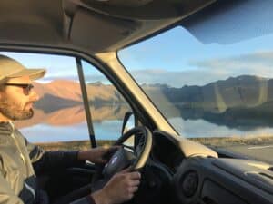 Driving in Snæfellsnes