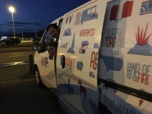 Dropping off the camper Dropping off the camper