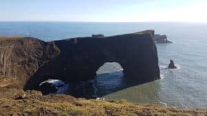 Dýrhólaey arch in South Iceland