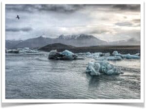 East shore Jökulsárlón East shore Jökulsárlón