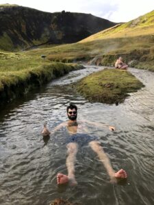 Enjoying Reykjadalur in September