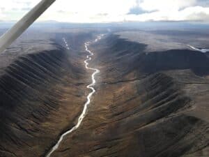 Eyjafjarðará from the air Eyjafjarðará from the air