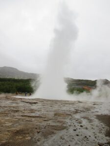 Famous geysir Strokkur