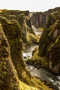 Fjaðrárgljúfur Canyon in autumn Fjaðrárgljúfur Canyon in autumn