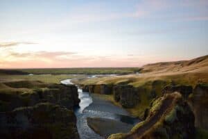 Fjaðrárgljúfur canyon