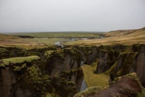 Fjaðrárgljúfur canyon in October Fjaðrárgljúfur canyon in October