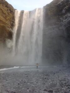Freezing Skógafoss Freezing Skógafoss