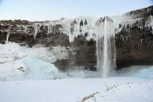 Frozen Seljalandsfoss