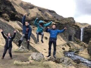 Fun above Skógafoss Fun above Skógafoss