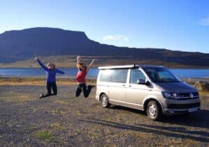 Fun on the 4x4 camper trip in the Westfjords