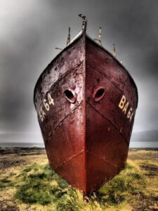 Garðar BA 64 - Stranded ship in the Westfjords