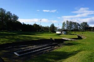 Geothermal washing area