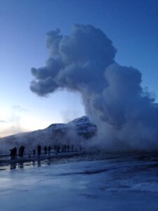 Geysir in wintertime