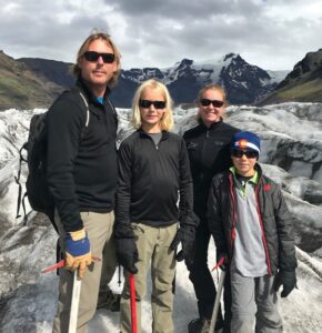 Glacier hike with the family