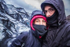 Glacier hiking in October