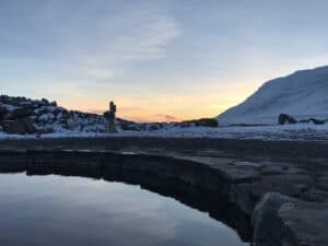 Grettislaug in winter