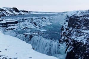 Gullfoss in Wintertime