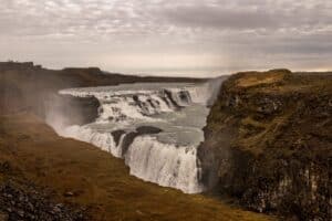 Gullfoss waterfall in autumn Gullfoss waterfall in autumn