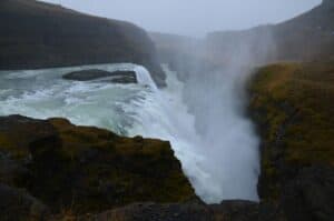 Gullfoss waterfall on the Golden circle