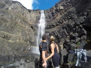Hengifoss waterfall Hengifoss waterfall