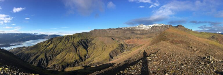shadows on mountaintop