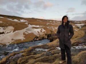 Hiking above Skógafoss