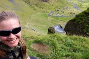 Hiking above the campsite Hiking above the campsite