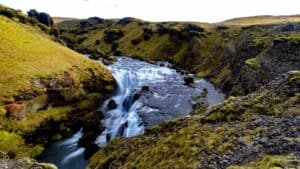 Hiking beyond Skógafoss