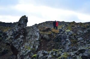 Hiking on Lava