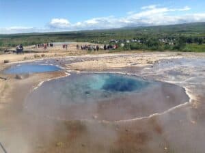 Hot pots above Geysir