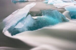 Ice drifting into the ocean Ice drifting into the ocean