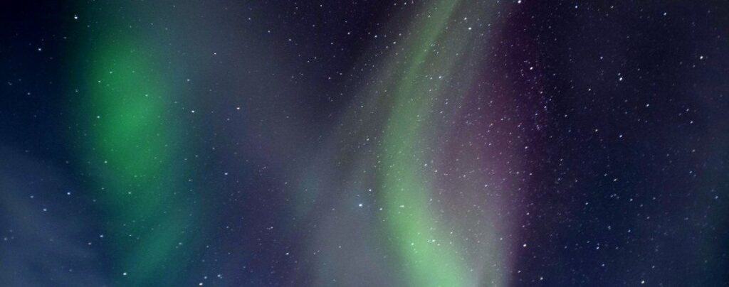 northern lights and stars