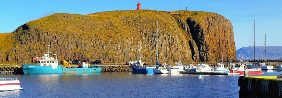 harbour with boats in stykkishólmur