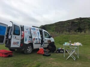 Iceland travel camper van