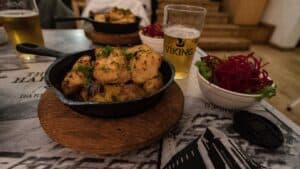 Icelandic fish and chips and Viking beer