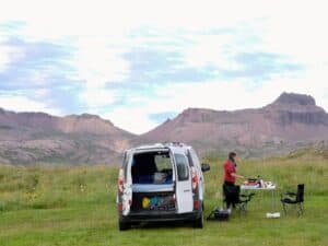 In camper around Iceland In camper around Iceland