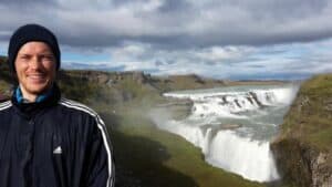 Johannes at Gullfoss