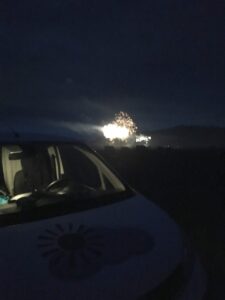 Jökulsárlón Fire works Jökulsárlón Fire works