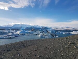 Jökulsárlón lagoon in October