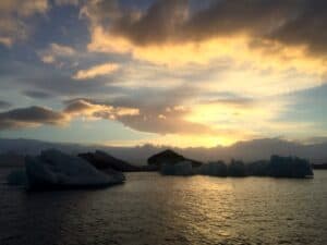 Jökulsárlón sunset