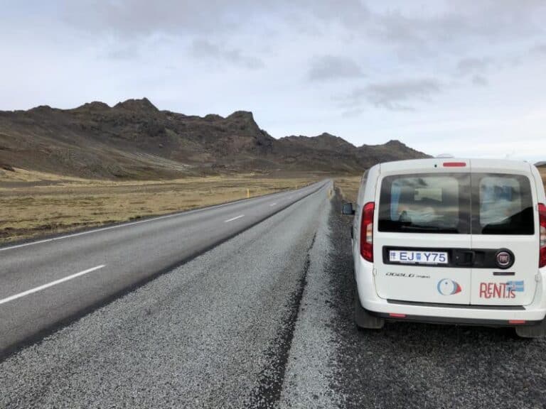 exploring nature with rent.is campervan