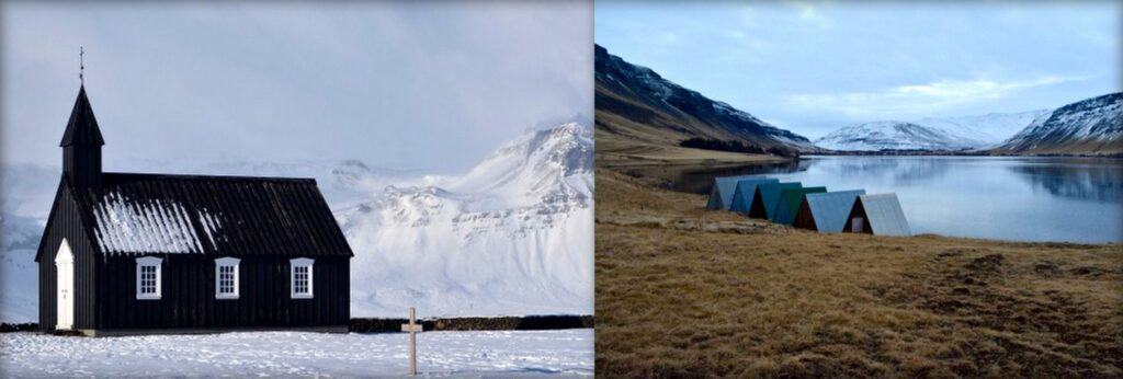 Búðir Church and landscape
