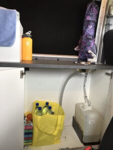Kitchen storage Camping car