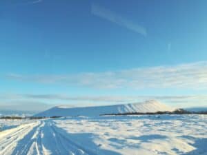 Lake Mývatn in Winter - Viti Crater Lake Mývatn in Winter - Viti Crater
